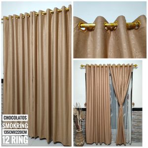 COD tirai gorden minimalis polos embos