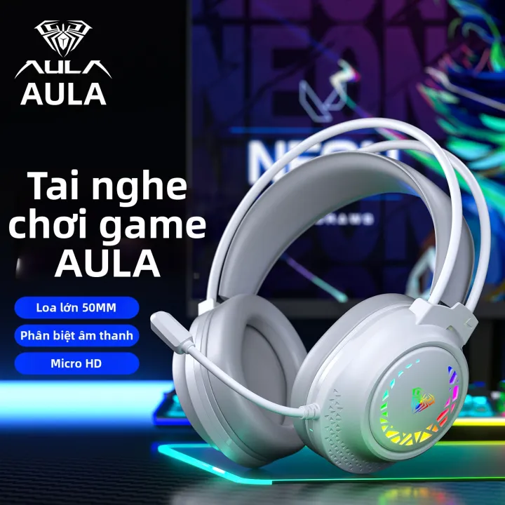 AULA | Tai nghe gaming có dây chụp tai 50MM với mic HD cho PC laptop thoải mái chơi lâu | BigBuy360 - bigbuy360.vn AULA | Tai nghe gaming có dây chụp tai 50MM với mic HD cho PC laptop thoải mái chơi lâu | BigBuy360 - bigbuy360.vn