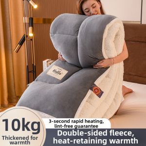 NAIYOUCHENG | Warm Double-Sided Fluffy Lamb & Milk Velvet Quilt Single Use