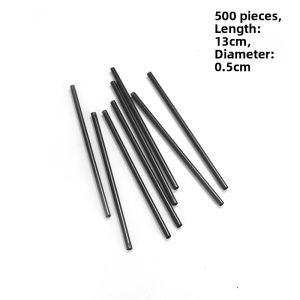 Jiaxun | Black Fine Plastic Disposable Straws 500 Pcs