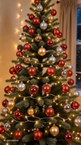 Christmas Balls Decorations Set Shatterproof Baubles in Assorted Colors 6/12/24pcs Elegant Christmas Tree Ornaments Set for Home Decor Xmas Tree Hanging Pendant Ornament