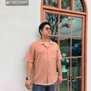 เสื้อเชิ้ตฮาวาย MEEYANG แขนสั้นโอเวอร์ไซต์ ใส่สบาย นุ่ม ไม่ยับ ไม่ต้องรีด - ManClothing ผู้ชาย