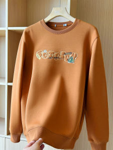 เสื้อฮู้ดคอกลมหลวมๆ ปักลายหนักสำหรับผู้ชาย ฤดูใบไม้ร่วง 2025 เสื้อผ้าผู้ชายสไตล์ยุโรปและอเมริกันแบบลำลอง