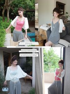 THROUS | Áo Cardigan Mùa Hè Chống Nắng Dạng Cánh Dơi Nhẹ Từ Rayon