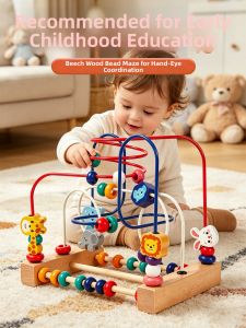 Educational Large-bead Stringing Toy