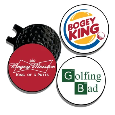 3 counts Premium Golf Ball Marker with a Standard Magnetic Hat Clip Funny Golf Ball Marker Hat Clip for Men WomenGreat Golf Ac