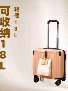 New 2024 18-Inch Carry-On Suitcase Silent Wheels Travel Luggage for Men And Women Check-In Baggage-Free Minimalist Luxury