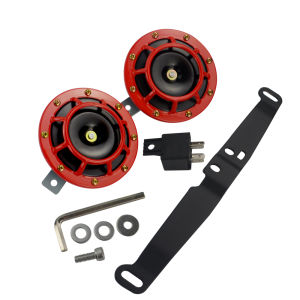 WLR RACING - Horns Bracket & 2pcs 12v 115DB Super Loud Compact Electric Air Horn For 2008-2014 Subaru Impreza WRX / STi