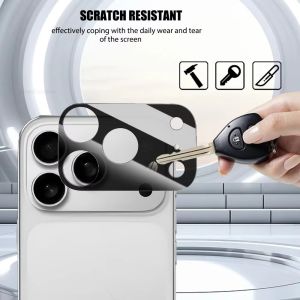 1-3Pcs Black Camera Lens Glass Protector For iPhone 17 13 12 11 14 15 16 Pro Max Plus Air 3D Back Lens Protector Tempered Film