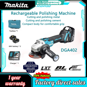 【Original facturer/Warranty 1 years】Makita 18V lithium battery angle grinder DGA402 wireless cutting machine polishing machine grinder grinder electric tool rechargeable angle grinder
