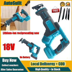 Cordless Reciprocating Saw 18V For Makita | Adjustable Speed Multi-Cutter For Wood/Metal/PVC | Pinoy Builders Tool With Anti-Rust Blade