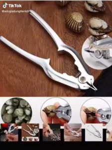 ( SALE GẤP) Kìm Mở Sò Huyết Nghêu - Kẹp Càng Cua Ghẹ - Kềm Mở Nghêu Tách Sò Huyết Kẹp Càng Cua Ghẹ Và Tách Các Loại Vỏ Hạt Cứng Inox Siêu Bền Cao Cấp.