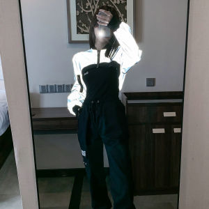 สตรีทสไตล์ สะท้อนแสง เสื้อแจ็คเก็ต สั้นเต้นรําชุดสําหรับหญิงวงดนตรีแจ๊สเต้นรําเครื่องแต่งกายแสดง เสื้อแจ็คเก็ต เสื้อท่อนบน