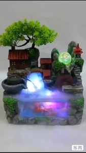 น้ำตกตั้งโต๊ะ น้ำล้นโต๊ะ ตู้เลี้ยงปลา พร้อมปั๊มน้ำ