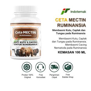 CETA MECTIN - Obat Gudik Kutu Caplak dan Tungau pada Sapi Kambing Domba 100ML