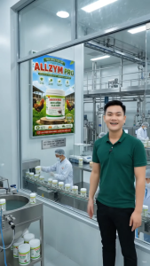MEN SỐNG CAO CẤP ALLZYM PRO - Hỗ trợ hệ tiêu hóa - Cân bằng hệ vi sinh - Bổ sung lợi khuẩn có lợi - Chế phẩm vi sinh vật - Giúp phân khô - Ít hôi - Dành cho gà- Dùng trong chăn nuôi Hủ 500gram