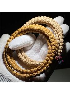 Deep Pit and Demon Face Patterns High Density Agarwood Seeds Buddhist Prayer Beads