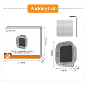 Multifunctiional Magnetic Mount Base POV Holder Ajustable Angle Support For Insta 360 GO Ultra Action Camera Accessories