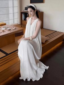 DANTING | Elegant French White Puff Sleeve Dress 2025 New Arrival