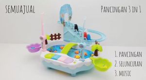 [TM77]MAINAN PANCINGAN 2 IN 1 / PANCINGAN IKAN MAGNET SELUNCURAN PENGUIN /  MINI PIANO MODEL TERBARU