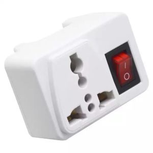 Phích Ổ Cắm Điện - Có Công Tắc Chuyển Đổi Từ 3 Chân Sang 2 Chân 3 Chấu Sang 2 Chấu - Sử Dụng Nhựa ABS Chống Cháy An Toàn Tiện Dụng Dễ Dàng Sử Dụng.  Kingler Mall 8609