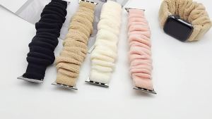 Fluffy plush watch strap suitable for apple watch series 9/8/7/6/SE/5/4/3 2 1 suitable for iwatch 49/45/44/42/41/40/38mm