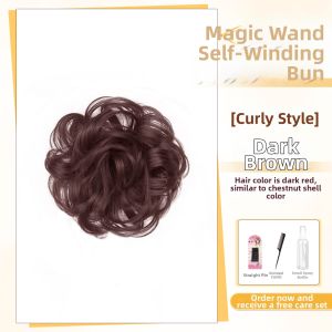TIANZHEN | Self-winding Low Bun Wig Hair Ring Fake Hair