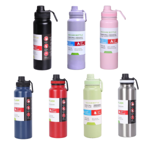 600/800/1000ML 304 Stainless Steel Vacuum Flask hot and cold Outdoor Travel Sports Fitness Water Bottle Office