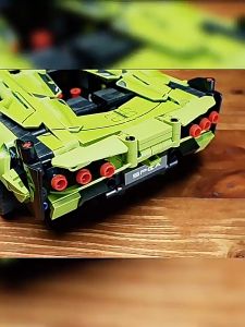 Sports Green Lamborghini (1250 pcs) Technic - Mechanical Sports Car Model Assembly Toys