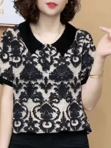 QIAOXIZI | Plus Size Loose Summer New Arrival Polo T-shirt