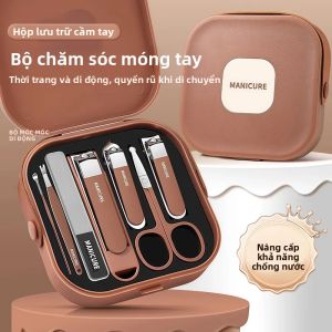 8 Bộ Dụng Cụ Cắt Móng Tay Chống Bắn Nước Với Thiết Kế Cầm Tay Bộ Dụng Cụ Chăm Sóc Móng Tay Chuyên Nghiệp Bộ Dụng Cụ Cắt Móng Tay Bằng Thép Không Gỉ Cho Ngón Tay Và Ngón Chân