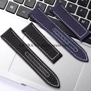 Đa Năng Vải Nylon Dây Da Đồng Hồ 20mm/22mm Mềm Dây Đeo Tay Cho Seiko Omega Nam Nữ Tương Thích Truyền Thống Dây Đeo Đồng Hồ