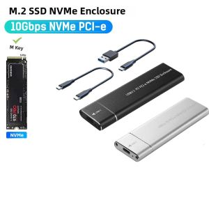 Vỏ Ổ Cứng Ngoài Bằng Nhôm USB C 3.1 Gen2 M.2 NVMe 10Gbps Cho Samsung 980 970 Intel ADATA - Truyền Dữ Liệu Tốc Độ Cao
