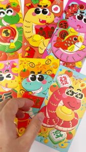 Pinky Bee Angpau Hongbao Ular Panjang Gold Premium Imlek 71010900