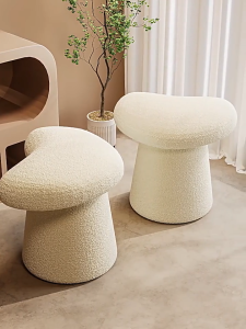 Ghế Đôn Tròn Đệm Hình Trái Tim  – Ghế Trang Trí Phòng Khách Studio Quán Cafe