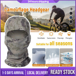 Balaclava Face Mask Outdoor Topeng Muka Sarung Muka Fishing Cycling Face Mask Anti Uv Dust Quick Dry Face Cover Camo Wind-Resistant