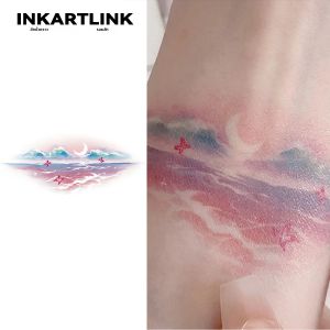 สติกเกอร์ติดตัวลายสักชั่วคราว INKARTINK กันน้ำ พิมพ์สีสวยงาม สำหรับงานปาร์ตี้ ตกแต่งตัว แต่งตัวเล่นบทบาทสมมติในวันหยุด