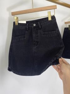 Sweet Cool High Waist Denim Mini Skirt Womens Black Grey A-Line Skirt Bodycon Short Skirt Fashionable Anti-Aging Summer 2025