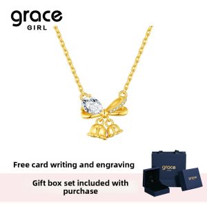 Grace Girl | 2026 New Luxury Lanzhi Lily Bow Necklace