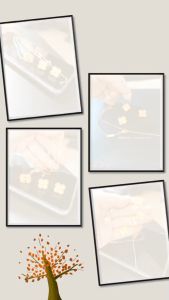 Dây chuyền + Bông Tai Titan Mạ Vàng Mặt Cỏ 4 Lá May Mắn