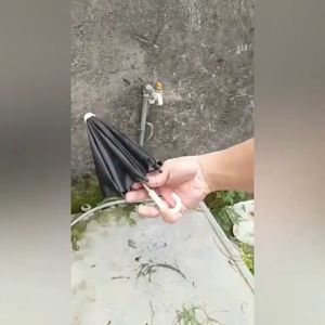 Ô Dù Mini Che Mưa Nắng Chống Thấm Nước Cho Điện Thoại Trên Giá Đỡ Xe Máy (Sản Phẩm Không Bao Gồm Giá Đỡ)