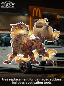 Pokémon Zoids Collaboration Reflective Car Sticker