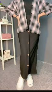 MAXI SKIRT KNIT//ROK SPAN KANCING KNIT HORNET// ROK SPAN RAJUT KANCING TERBARU//ROK WANITA TERBARU