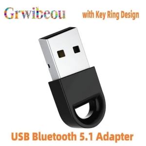 Bộ Chuyển Đổi USB Bluetooth 5.1 Thiết Kế Dạng Móc Khóa Kim Loại & Nhựa Bền Bỉ Cho Loa Không Dây Máy Tính Xách Tay PC - Kết Nối Ổn Định Bộ Chuyển Đổi Âm Thanh Không Dây