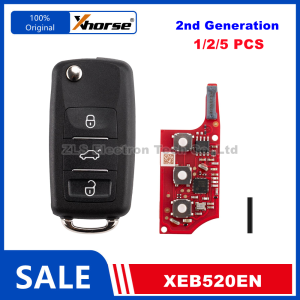 XHORSE | 1/2/5 Piece XHORSE XEB520EN B5 Smart Car Keys within XT57 Super Chip English Version Replace XEB510EN