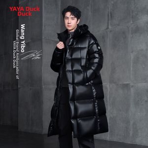 YAYA | Men Women Winter Long Down Jacket Goose Down