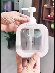 300ML/500ML Clear Plastic Pump Bottles: Durable Travel Shampoo Bottles & Kitchen Liquid Soap Dispensers