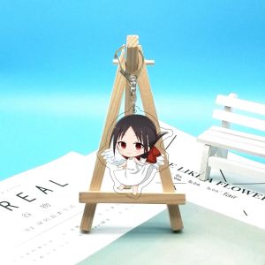 Bandai | 55MM Anime Kaguya-sama Love Is War Acrylic Móc Khóa Có Hình Shinomiya Kaguya Hirogane Miyuki Fujiwara Chika Dễ Thương Quà Tặng Sưu Tầm