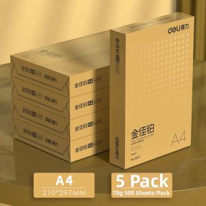 deli | Double Sided A4 Printing Paper Office Use Wood Pulp Copy Paper