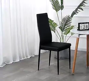 Home Simple Modern Style Iron Art Dining Chair with Comfortable Backrest Multi Purpose Upholstered Seat Chair Suitable for Kitchen Dining Room Nordic Living Room Coffee Shop Hotel Restaurant Makeup Vanity Stool Sturdy Metal Frame Ergonomic Design